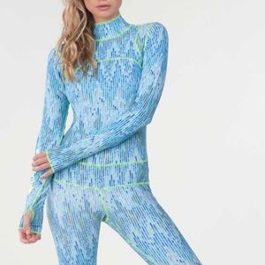 TUTUBLUE Long Swimsuit - Blue Mosaic - L